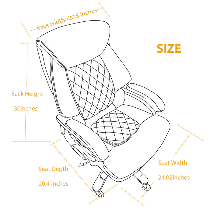 Office chair seat height 30 inches hot sale